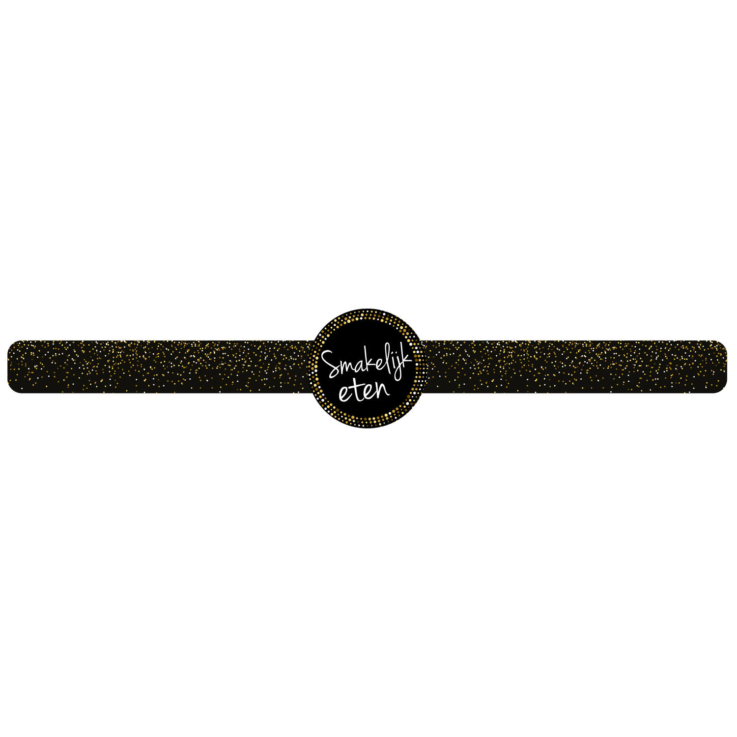 STICKERS 'SMAKELIJK ETEN' LANGE BAND  500st/rol